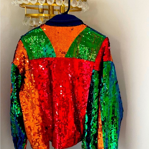 Sequin Denim collared Jacket from Fashion Nova - Picture 3 of 4